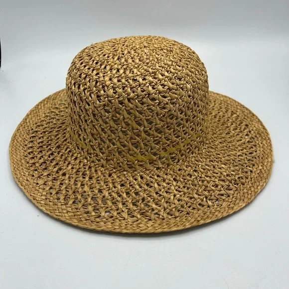 Stylish Tan Straw Sun Hat - Picture 2 of 7